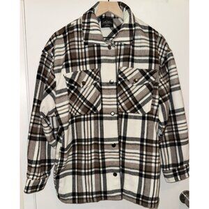 HFX Flannel Heavyweight Jacket Women’s Size Small Polyester Wool Blend